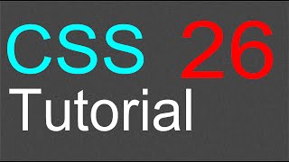 CSS Tutorial for Beginners  26  The DIV element [upl. by Marola]