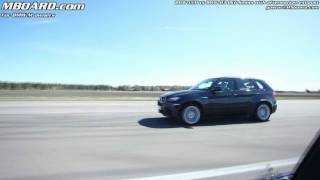 1080p BMW X5M vs BMW M3 DKG  DCT Sedan [upl. by Blasien]