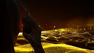 MOVING GOLD PARTICLES WITH BACKGROUND MUSIC  GOLD PARTICLES [upl. by Enytsirk838]