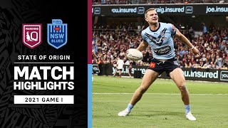 Maroons v Blues Match Highlights  Game I 2021  State of Origin  NRL [upl. by Baptiste]