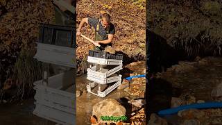 Found Real Gold Panning with a Prototype Modular System GoldPanning ModularSystem [upl. by Ettenej]