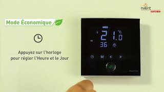 RAYCHEM Green Leaf Floor Heating Thermostat Programming French [upl. by Agna175]