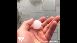 Des grêlons de 10 cm sont tombés sur la ville de Sydney en Australie [upl. by Kella]