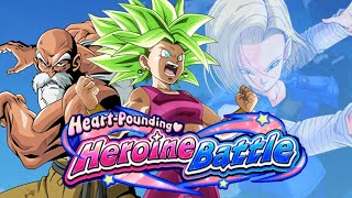 ALL MISSIONS COMPLETED HEARTPOUNDING HEROINE BATTLE VS ANDROID 18 DBZ DOKKAN BATTLE [upl. by Attenaej]