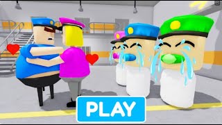 Police Family Escape Police Barry the Beast vs Barry the Granny Group  Walkthrough obby roblox [upl. by Iona]