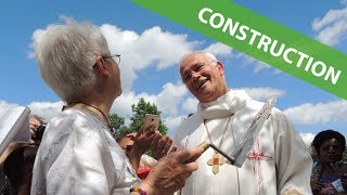 Diaporama  pose de la première pierre de l’église SaintJoseph à MontignylèsCormeilles [upl. by Ennaitak99]