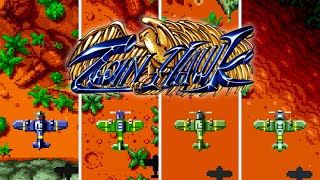 Twin Hawk  Daisenpū  Versions Comparison  Arcade Genesis PC Engine and PC Engine CD [upl. by Bergwall]