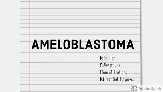 Ameloblastoma  pathogenesis clinical features radiographic feature differential diagnosis [upl. by Fabri]