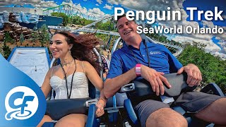 Penguin Trek front seat onride reverse ridercam 4K POV 60fps SeaWorld Orlando [upl. by Ledif592]