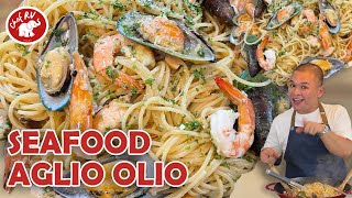 SEAFOOD AGLIO OLIO [upl. by Ennaxor47]