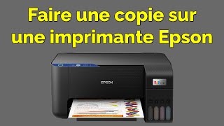 Comment faire une photocopie avec une imprimante Epson [upl. by Ecirtnahs]