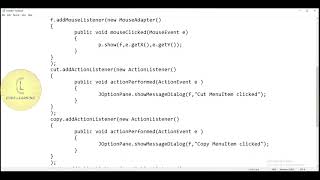 Java  Swing class JPopupMenu add ActionListener  CodeLearning [upl. by Laehpar]