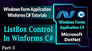 03  ListBox Control In Winforms C  ListBox In Windows Forms Application Csharp HindiUrdu [upl. by Kuth]