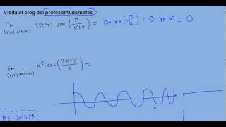 límites 01a funciones de varias variables ejercicio resuelto [upl. by Bellina]