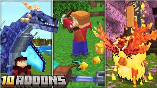 TOP 10 ADDONS PARA MINECRAFT PE 121 Bedrock [upl. by Philis692]