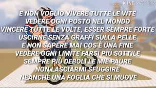 Elisa Carl Brave  Vivere Tutte Le Vite Testo con Audio e Lyrics Video [upl. by Hylton]