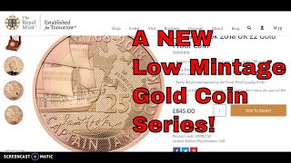 Alert New Low Mintage Coin Series from the Royal Mint in Gold Captain Cook [upl. by Stauder]