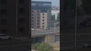 police car responding in motorway [upl. by Nolie974]