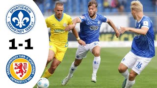 Darmstadt 98 VS Eintracht Braunschweig 11 Highlights  Bundesliga 20242025 [upl. by Ecnerewal]