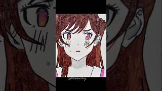 mizuhara chizuru drawinghow to draw mizuhara chizuru in a different style animedrawingtutorial [upl. by Edelman]