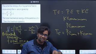 Finding maximum speed from the given potential energy expression [upl. by Rubetta]