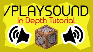 Playsound Command In Depth Tutorial  Minecraft Data Pack Tutorial [upl. by Marella]