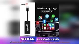 ✔️Carlinkit Wired Carplay Dongle Android Auto Carplay Smart Link USB Don [upl. by Adyam]