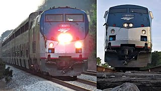 Fast Amtrak Auto Train Runs Over Camera at Dinsmore [upl. by Aleakim575]