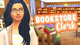 BOOKSTORE CLERK PART TIME CAREER📚  MOD REVIEW  THE SIMS 4 [upl. by Etteyafal]