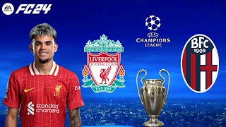 FC 24  Liverpool vs Bologna  UEFA Champions League UCL  PS5™ Full Match amp Gameplay [upl. by Aicilav]