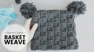 Crochet Basket Weave Stitch [upl. by Nitsraek]