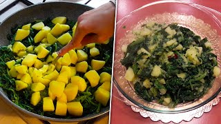 CIME DI RAPA CON PATATE  Ricetta Facile Fatto in casa [upl. by Elroy]