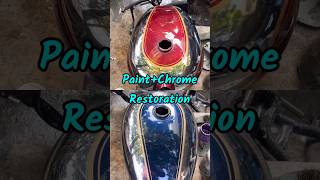 Old Model Bullet Machismo 350 Paint Restoration In Mayapuri [upl. by Hennahane]