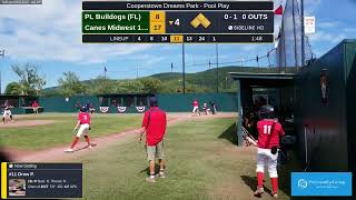 12U Canes Midwest vs PL Bulldogs FL Cooperstown Dreams Park Pool Play [upl. by Lertnek]