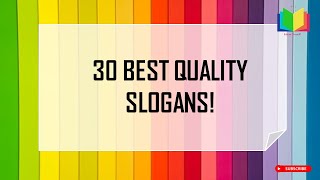 Best Quality Slogans  Quality Slogan in English Slogan  Quality Quotes  Quality is Important [upl. by Skippie]