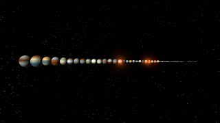 Updated Exoplanet size comparison [upl. by Dwane]