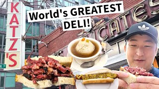 Worlds GREATEST DELI Katzs Deli Menu Review Pastrami Corned Beef amp Other Jewish Staples [upl. by Ahsinra979]