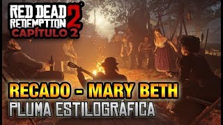 LOCALIZACIÓN DE PLUMA ESTILOGRÁFICA  MARYBETH  CHICO DE LOS RECADOS TROFEO  RDR 2 [upl. by Yrral]