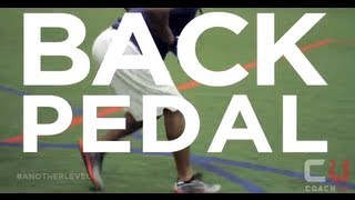 Football Tips Defensive Back How To Back Pedal [upl. by Elvah]