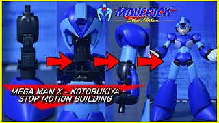 MEGA MAN X KOTOBUKIYA STOP MOTION BUILDING REVIEW  ロックマン×コトブキヤ ストップモーションビル [upl. by Carrol115]