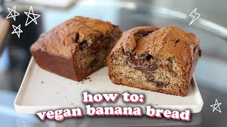 the best vegan banana bread recipe OF ALL TIME 🍌 [upl. by Innavoig820]