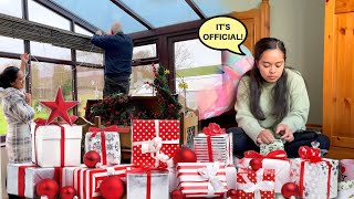 FILIPINA BRITISH LIFE IN UK ABALA SA PAGBABALOT NG MGA CHRISTMAS GIFT [upl. by Rastus]