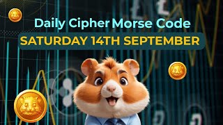 September 14th Hamster Kombat daily Cipher  Your Morse Code Guide [upl. by Nnylamme]