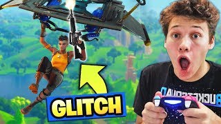 RIDICULOUS SHOOTING WHILE FLYING GLITCH in Fortnite Battle Royale [upl. by Pega]