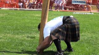 Daniel Mckim  World Champion  Caber Toss  The clock strikes 12 [upl. by Sivad]