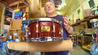 Pork Pie Percussion 65x14 Rosewood Snare Drum [upl. by Alikat766]