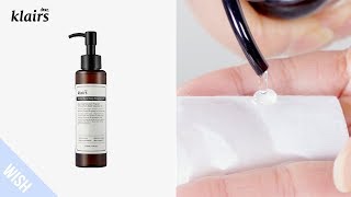 How To Use Oil Cleanser Dry Skin  KLAIRS Gentle Black Deep Cleansing Oil [upl. by Nossila]