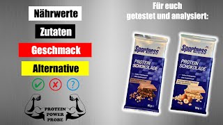 DM Protein Schokolade 🍫 Haselnuss und Vollmilch von Sportness im Test [upl. by Idolla]