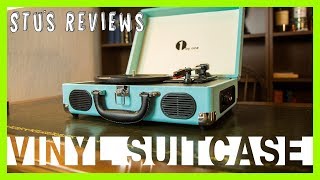 Vinyl Player in a Suitcase  1byOne Portable Record Player  Review [upl. by Samled144]