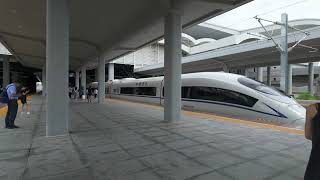 Chinese HighSpeed Train Arrival  A Glimpse of Chinas Bullet Train 🚄 [upl. by Anwaf]